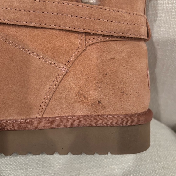 UGG KOOLABURRA Delene Mini In Mauve Pink Suede Warm Winter Booties Size 10 - Picture 11 of 16